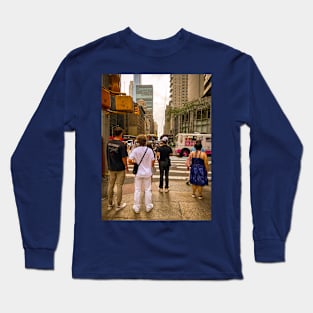 Midtown Street Manhattan New York City Long Sleeve T-Shirt